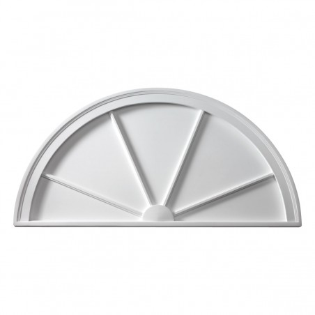 36W x 18H x 2P Half Round Spoked Pediment