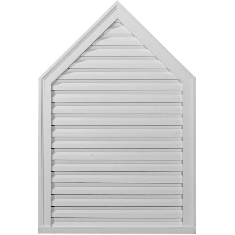 24 3/8W x 36 3/8H x 1 3/4P Peaked Gable Vent - Decorative