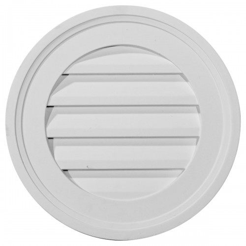16W x 16H Round Gable Vent Louver Functional