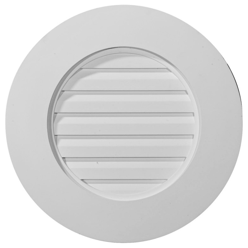 20W x 20H Round Gable Vent Louver Functional