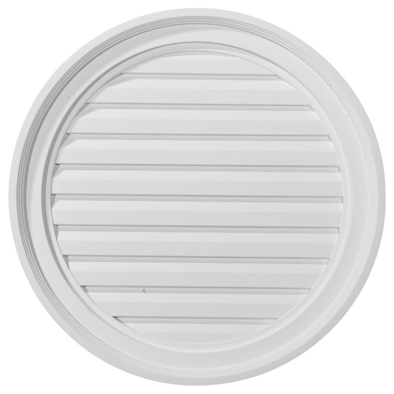 22W x 22H Round Gable Vent Louver Functional