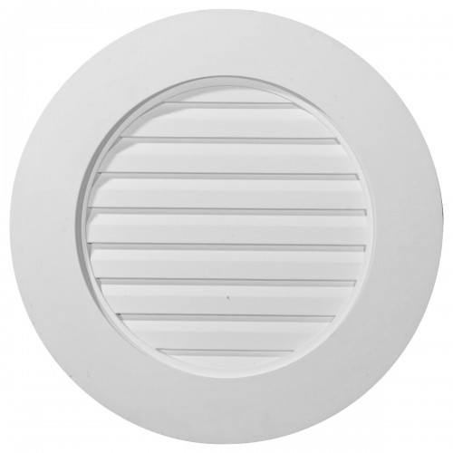23W x 23H x 1 1/2P Round Gable Vent Functional