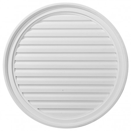 28W x 28H Round Gable Vent Louver Decorative