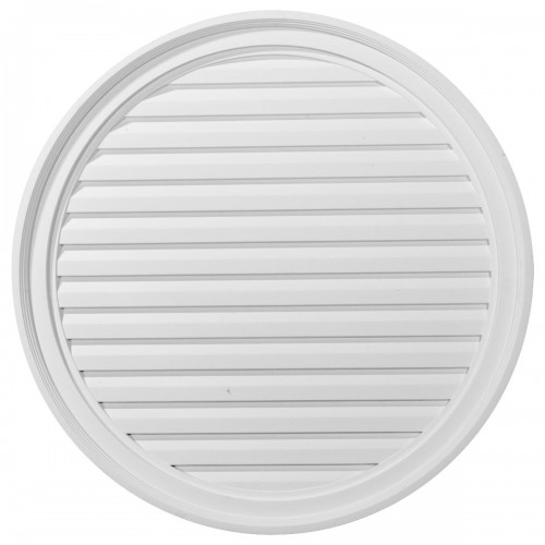 30W x 30H Round Gable Vent Louver Functional