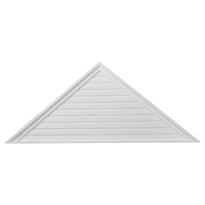 65W x 27H x 2 1/8P Pitch 10/12 Triangle Gable Vent - Decorative