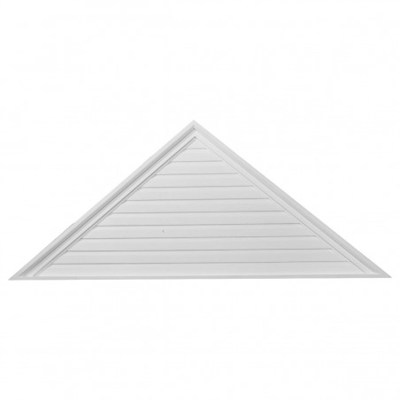 65W x 32 1/2H x 2 1/8P Pitch 12/12 Triangle Gable Vent - Functional