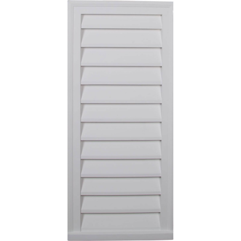 16W x 36H Vertical Gable Vent Louver Decorative