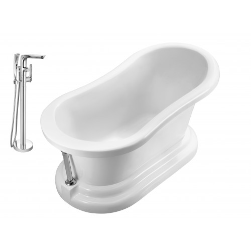 Faucet and Tub Set Streamline 60" Freestanding NH120CH-120