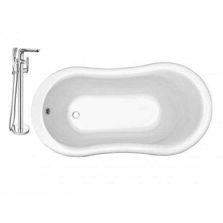Faucet and Tub Set Streamline 60" Freestanding NH120CH-120