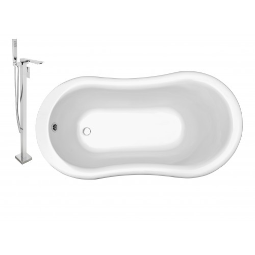 Faucet and Tub Set Streamline 60" Freestanding NH120CH-140