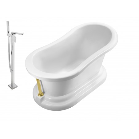 Faucet and Tub Set Streamline 60" Freestanding NH120GLD-140