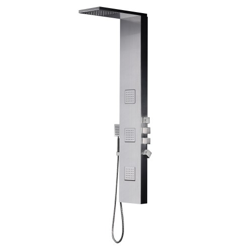 Fresca Modena Stainless Steel (Brushed Silver) Thermostatic Shower Massage Panel