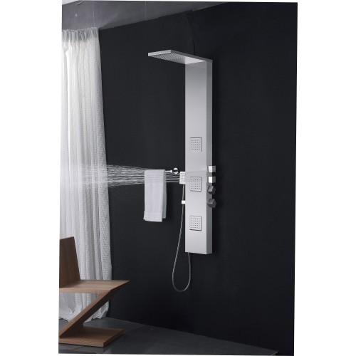 Fresca Modena Stainless Steel (Brushed Silver) Thermostatic Shower Massage Panel