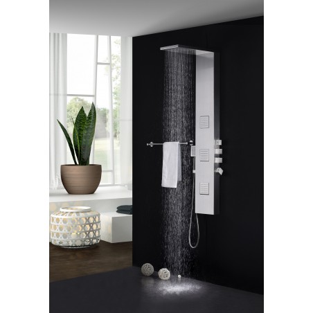 Fresca Modena Stainless Steel (Brushed Silver) Thermostatic Shower Massage Panel