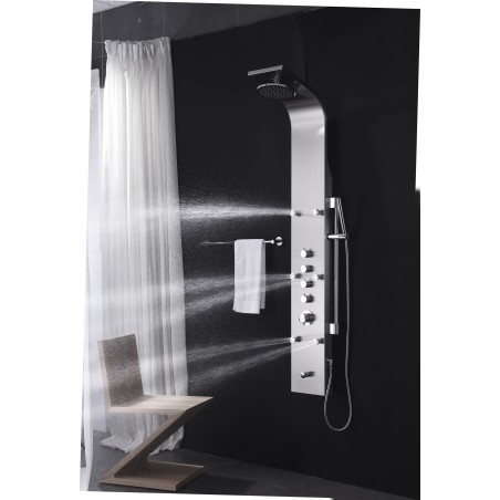 Fresca Palermo Stainless Steel (Brushed Silver) Thermostatic Shower Massage Panel