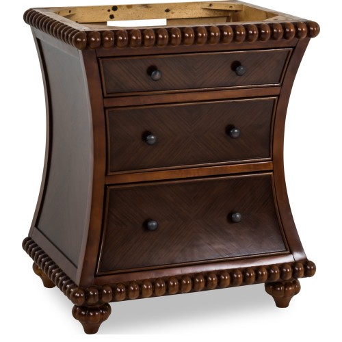 Rosewood Beaded Jeffrey Alexander Vanity   30 x 23 x 35-1/