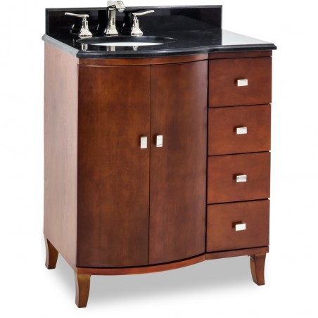 Mahogany Modern Jeffrey Alexander Vanity   30 x 23 x 36  