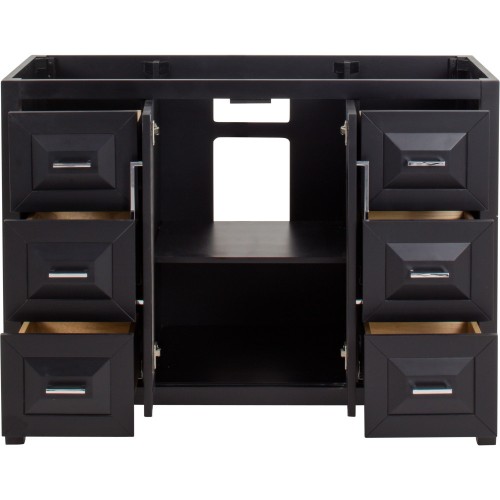 47" Black Modern Bathroom Vanity VAN101-48