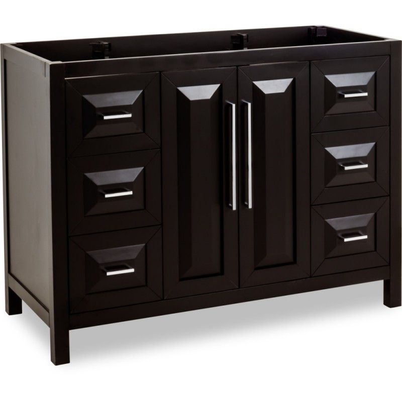 47" Black Modern Bathroom Vanity VAN101-48