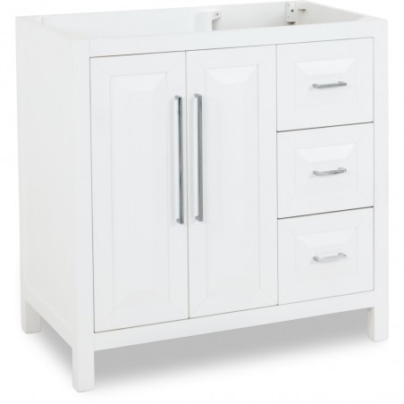 35" Cade Contempo White Vanity Base                         