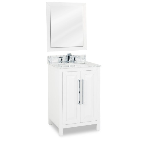 24" White Modern Bathroom Vanity VAN104-24-T 