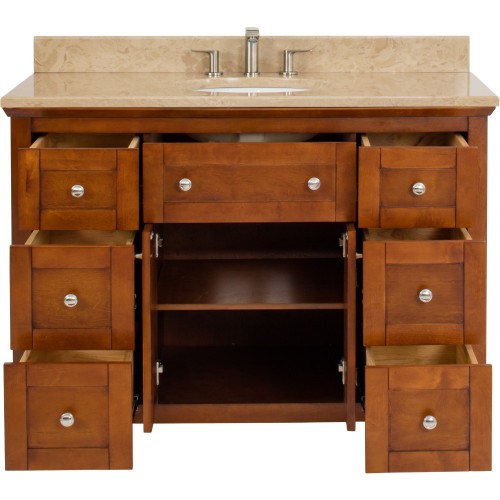 Catham Shaker Jeffrey Alexander Vanity   47-11/16" x 21-7/8" x 35"