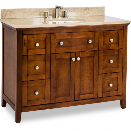 Catham Shaker Jeffrey Alexander Vanity   47-11/16" x 21-7/8" x 35"