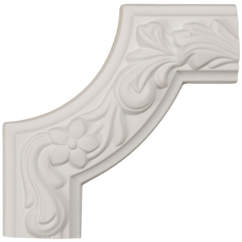 6W x 6H x 1 7/8P Sussex Floral Panel Moulding Corner