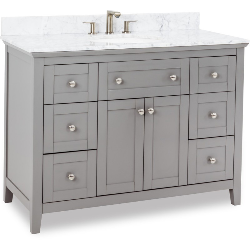 Catham Shaker Jeffrey Alexander Vanity 47-11/16" x 21-7/8" x 35"