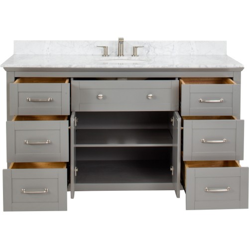 Catham Shaker Jeffrey Alexander Vanity 60" x 22" x 36"