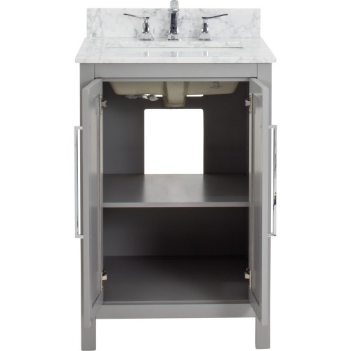 24" Grey Modern Cade Contempo Bathroom Vanity VAN100-24-T 