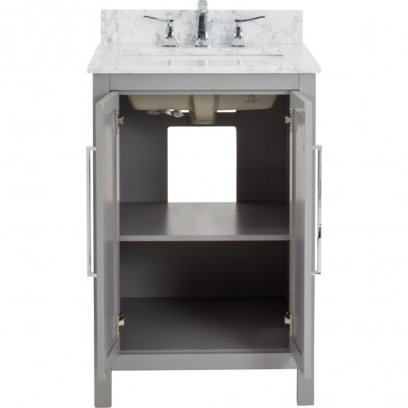 24" Grey Modern Cade Contempo Bathroom Vanity VAN100-24-T 