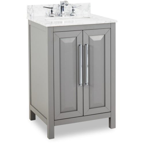 24" Grey Modern Cade Contempo Bathroom Vanity VAN100-24-T 